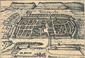 "HAILBRVNNA" Westansicht (um 1637, StadtA HN)