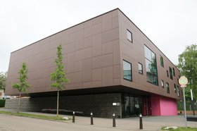 Die Turnhalle der Wartbergschule (Apr. 2014, HMS)