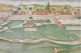 Stadtansicht (um 1554, StadtA HN)