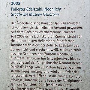 Infotafel Lichtskulptur (Nov. 2013, UM)