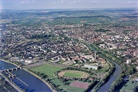 Schleuse zum Kanalhafen und Neckar (1966, LMZ)