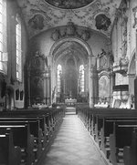 Blick zum Altar der Pfarrkirche (Ende 1920er, FoMa)