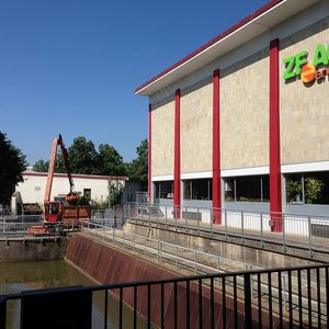 Gebäude Wasserkraftwerk ZEAG (Juli 2013, FL)