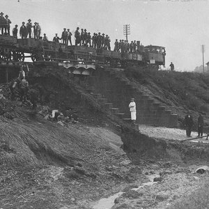 Hochwasserfolgen Bahndamm (1906, StadtA HN)