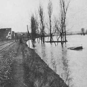 Hochwasser in Klingenberg (1931, StadtA HN)