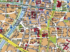Stadtplan Heilbronns zum Vergrößern (2017, HN-VK)
